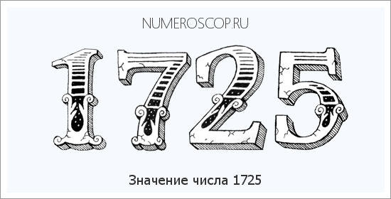 Расшифровка значения числа 1725 по цифрам в нумерологии