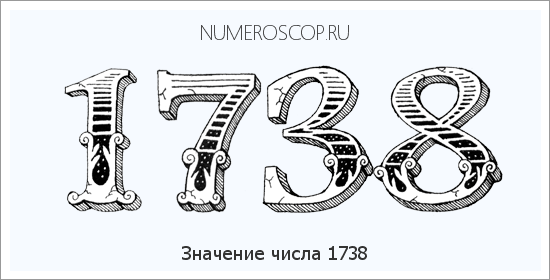 Расшифровка значения числа 1738 по цифрам в нумерологии