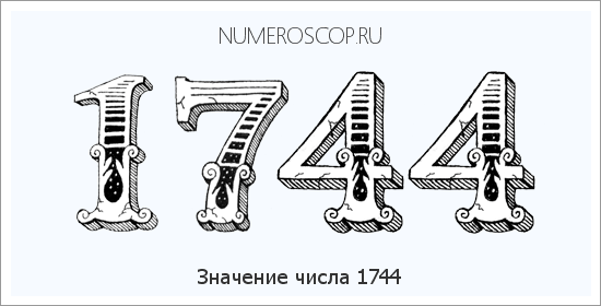 Расшифровка значения числа 1744 по цифрам в нумерологии