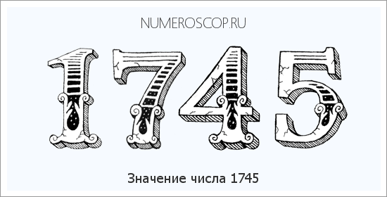 Расшифровка значения числа 1745 по цифрам в нумерологии