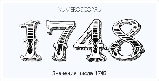 Расшифровка значения числа 1748 по цифрам в нумерологии