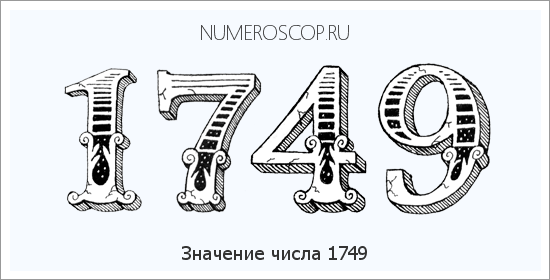 Расшифровка значения числа 1749 по цифрам в нумерологии