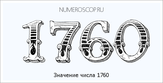 Расшифровка значения числа 1760 по цифрам в нумерологии