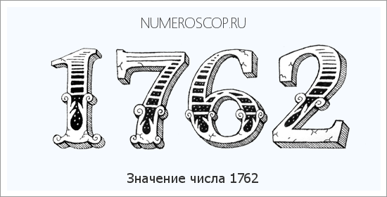 Расшифровка значения числа 1762 по цифрам в нумерологии