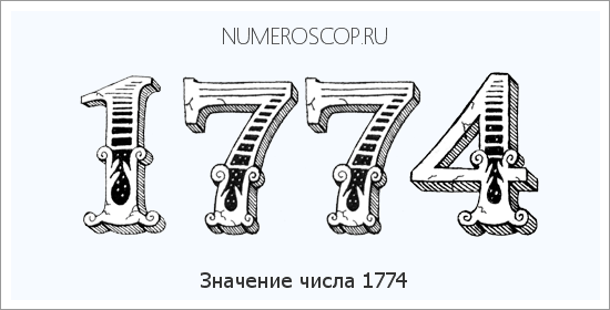 Расшифровка значения числа 1774 по цифрам в нумерологии