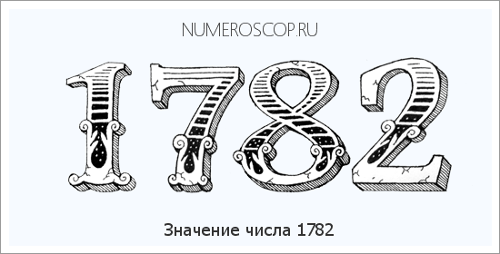 Расшифровка значения числа 1782 по цифрам в нумерологии