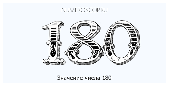 Расшифровка значения числа 180 по цифрам в нумерологии