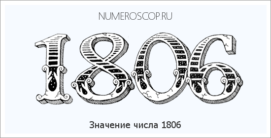 Расшифровка значения числа 1806 по цифрам в нумерологии