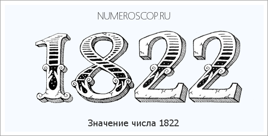 Расшифровка значения числа 1822 по цифрам в нумерологии