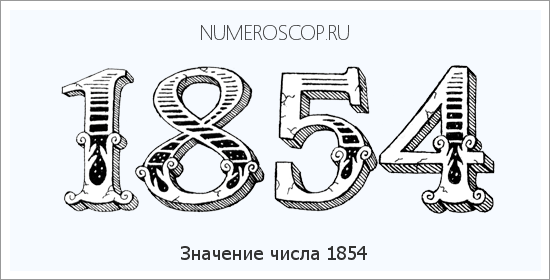 Расшифровка значения числа 1854 по цифрам в нумерологии