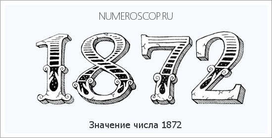 Расшифровка значения числа 1872 по цифрам в нумерологии