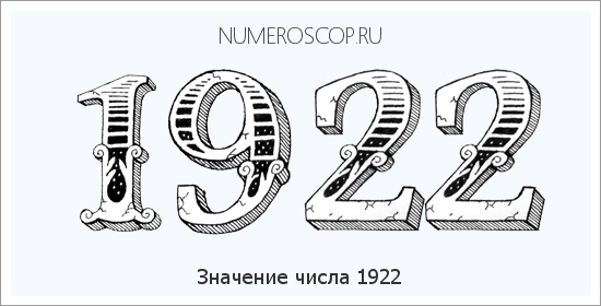 Расшифровка значения числа 1922 по цифрам в нумерологии