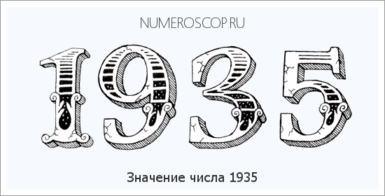 Расшифровка значения числа 1935 по цифрам в нумерологии