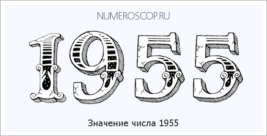 Расшифровка значения числа 1955 по цифрам в нумерологии