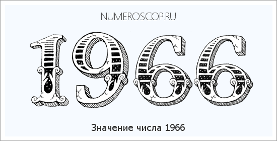 Расшифровка значения числа 1966 по цифрам в нумерологии