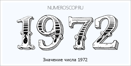 Расшифровка значения числа 1972 по цифрам в нумерологии