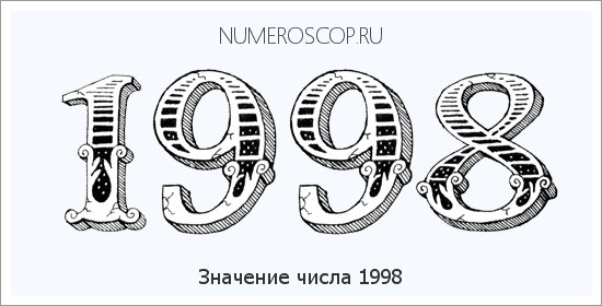 Расшифровка значения числа 1998 по цифрам в нумерологии