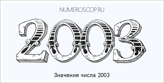 Расшифровка значения числа 2003 по цифрам в нумерологии
