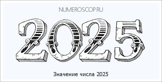 Расшифровка значения числа 2025 по цифрам в нумерологии