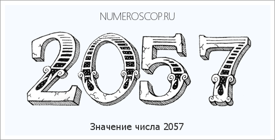 Расшифровка значения числа 2057 по цифрам в нумерологии