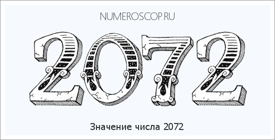 Расшифровка значения числа 2072 по цифрам в нумерологии
