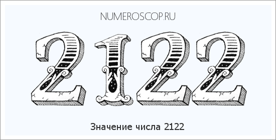 Расшифровка значения числа 2122 по цифрам в нумерологии