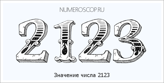Расшифровка значения числа 2123 по цифрам в нумерологии