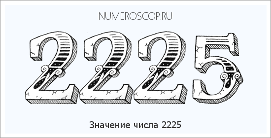 Расшифровка значения числа 2225 по цифрам в нумерологии