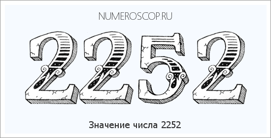 Расшифровка значения числа 2252 по цифрам в нумерологии