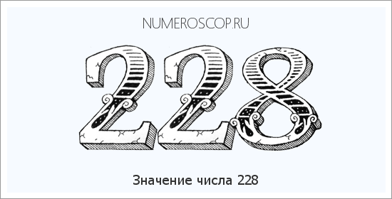 Расшифровка значения числа 228 по цифрам в нумерологии