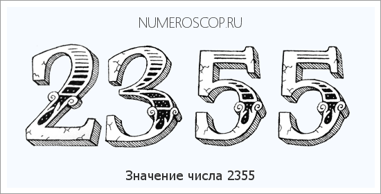 Расшифровка значения числа 2355 по цифрам в нумерологии
