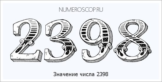 Расшифровка значения числа 2398 по цифрам в нумерологии
