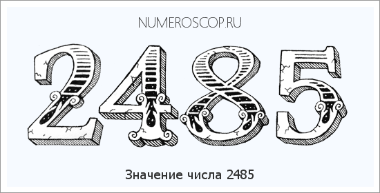 Расшифровка значения числа 2485 по цифрам в нумерологии