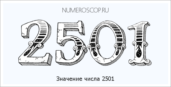 Расшифровка значения числа 2501 по цифрам в нумерологии