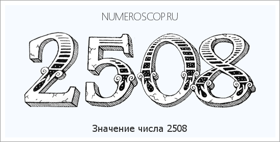 Расшифровка значения числа 2508 по цифрам в нумерологии