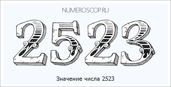 Расшифровка значения числа 2523 по цифрам в нумерологии