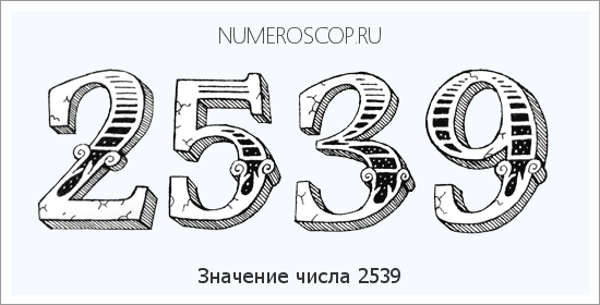 Расшифровка значения числа 2539 по цифрам в нумерологии