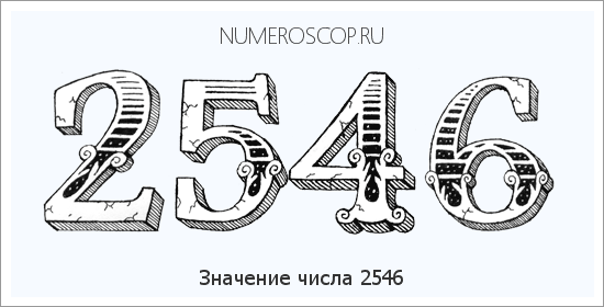 Расшифровка значения числа 2546 по цифрам в нумерологии