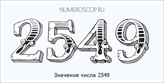 Расшифровка значения числа 2549 по цифрам в нумерологии