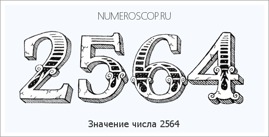 Расшифровка значения числа 2564 по цифрам в нумерологии