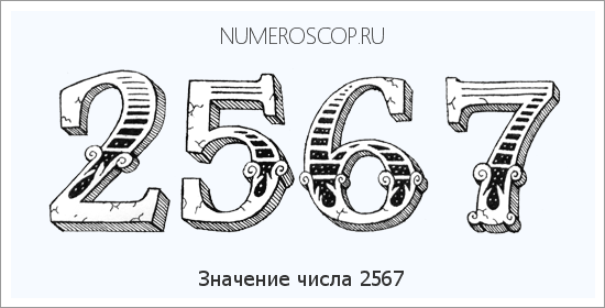 Расшифровка значения числа 2567 по цифрам в нумерологии