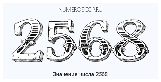 Расшифровка значения числа 2568 по цифрам в нумерологии