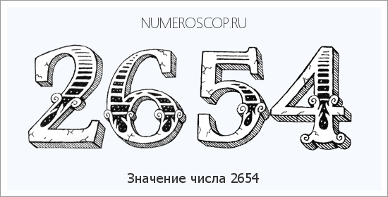 Расшифровка значения числа 2654 по цифрам в нумерологии