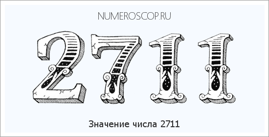Расшифровка значения числа 2711 по цифрам в нумерологии