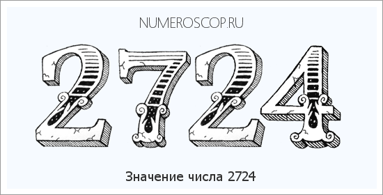 Расшифровка значения числа 2724 по цифрам в нумерологии