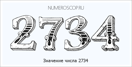 Расшифровка значения числа 2734 по цифрам в нумерологии