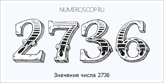Расшифровка значения числа 2736 по цифрам в нумерологии