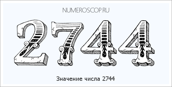 Расшифровка значения числа 2744 по цифрам в нумерологии