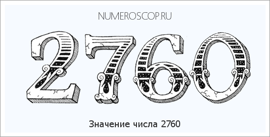 Расшифровка значения числа 2760 по цифрам в нумерологии