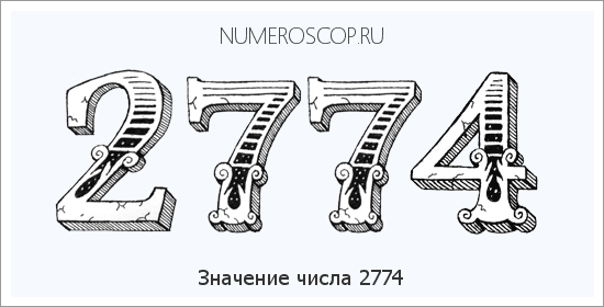 Расшифровка значения числа 2774 по цифрам в нумерологии